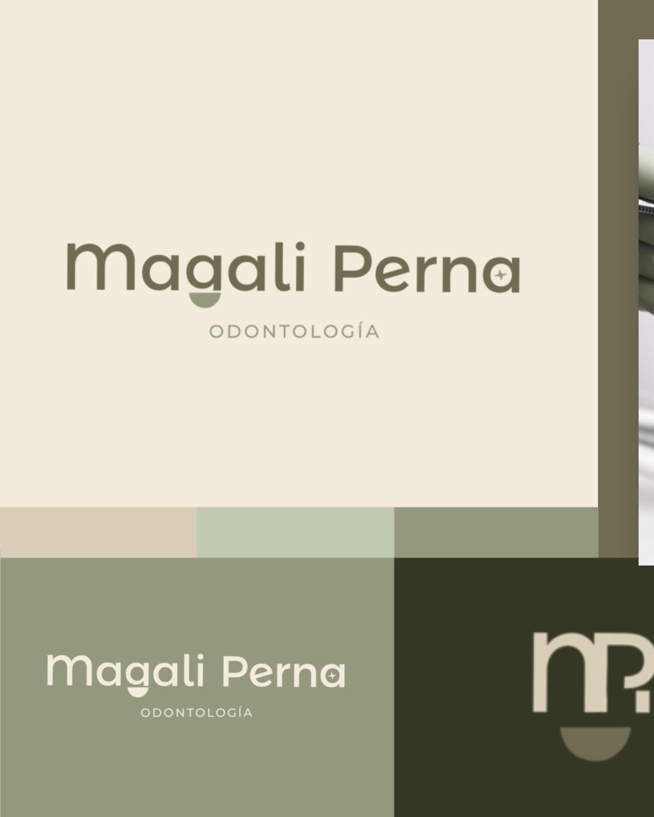 Logotipo y paleta · Magali Perna Odontología